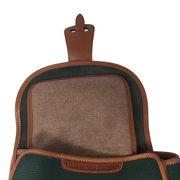 Dooney & Bourke Green Calvary Equestrian Flap All Weather Leather Crossbody Bag - Picture 12 of 16